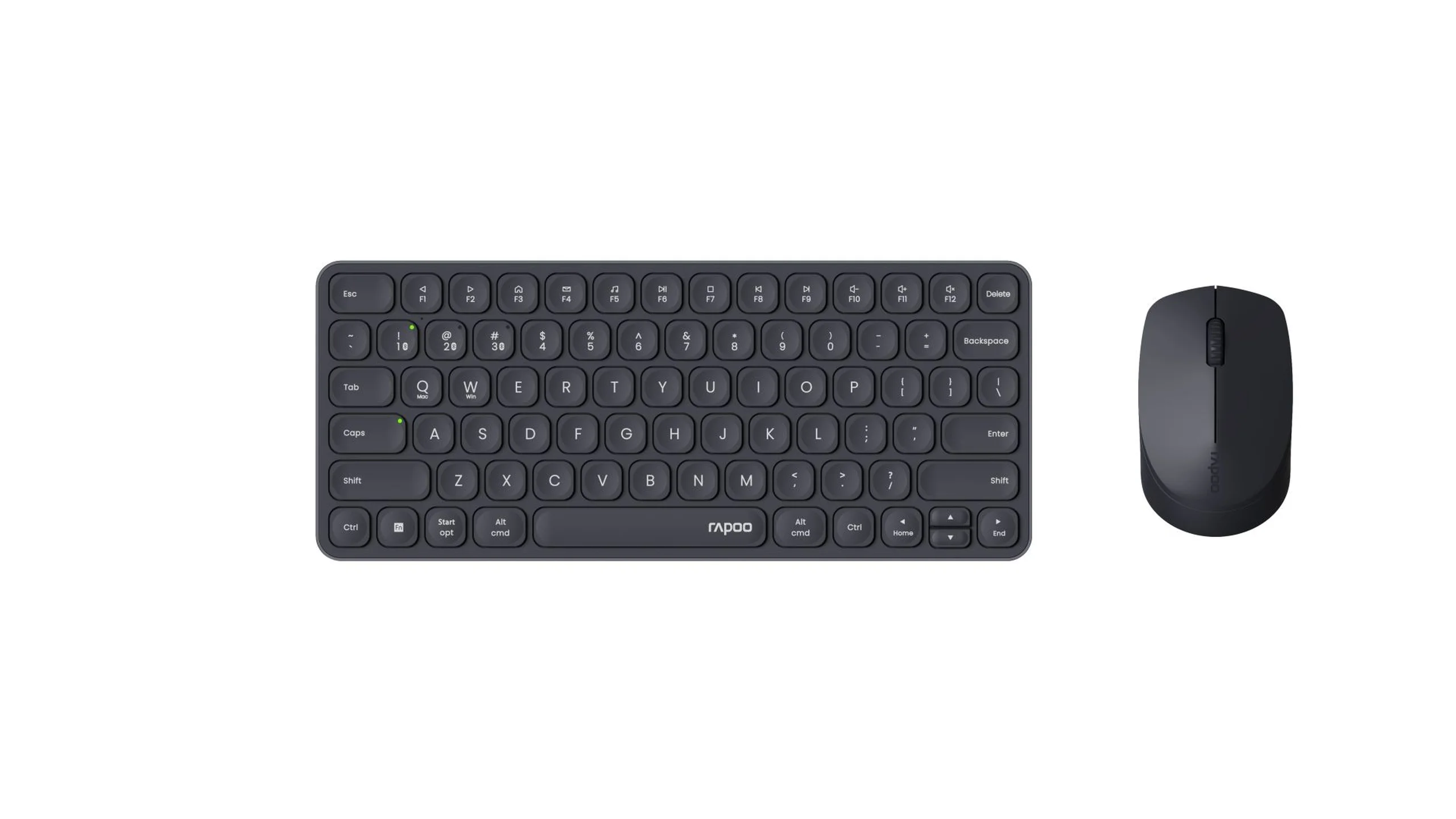 Rapoo 9010M Multi-mode Wireless Ultra-slim Desktop Combo Dark Grey HU