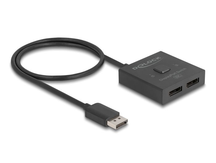DeLock DisplayPort Switch 2 to 1 bidirectional 8K