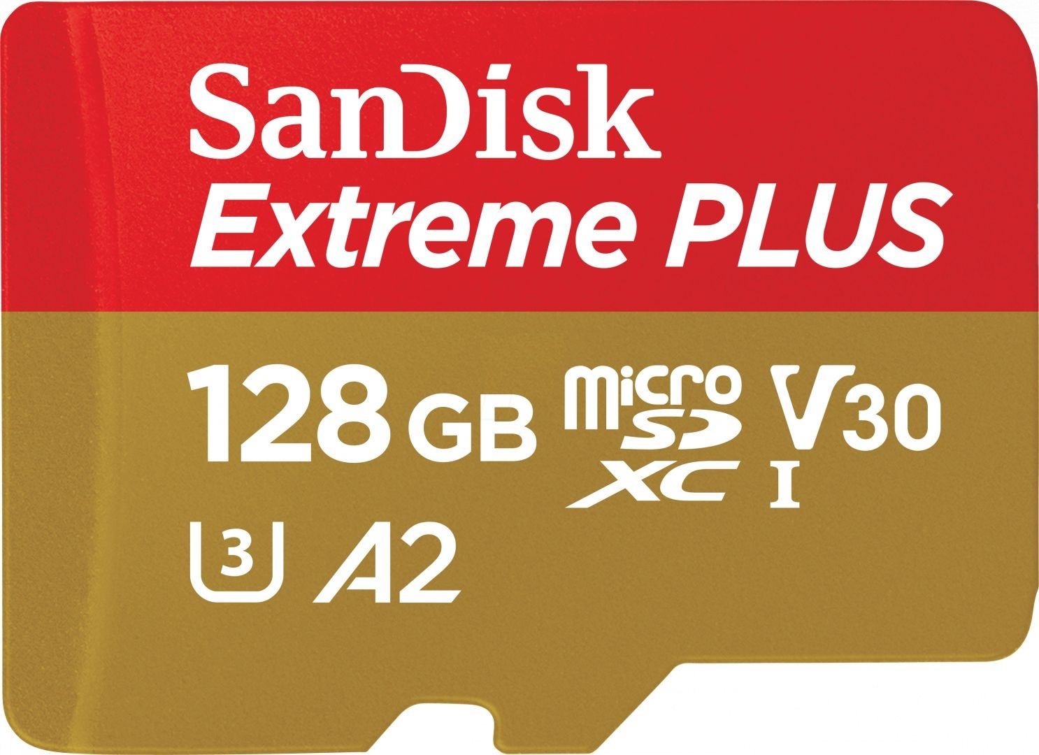 Sandisk 128GB microSDXC Extreme Plus Class 10 U3 A2 C10 V30 + adapterrel