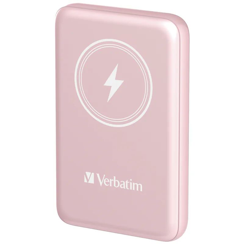 Verbatim Charge ''n'' Go Magnetic Wireless 5000mAh PowerBank Pink