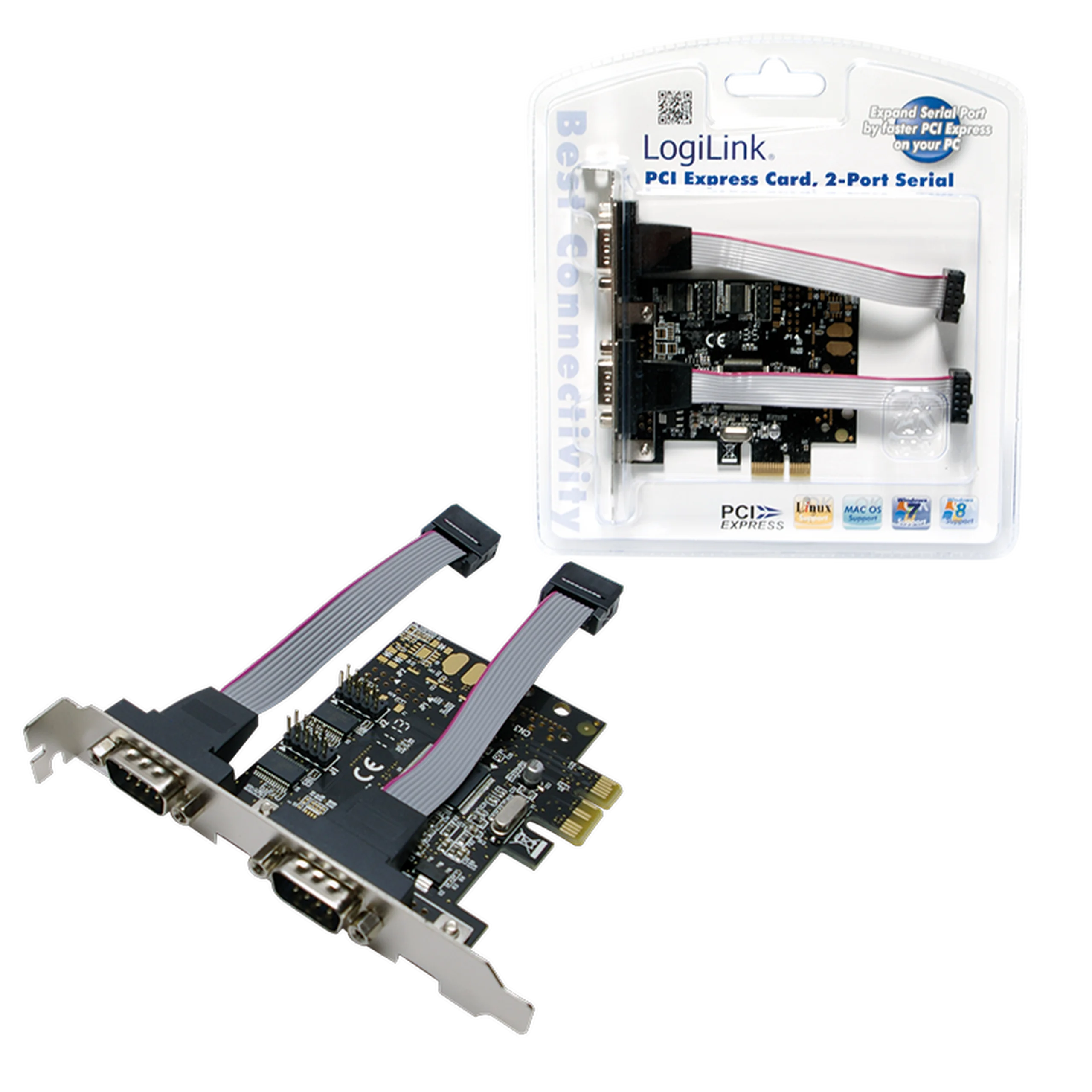 Logilink PC0031 PCI Express Card - 2xSoros