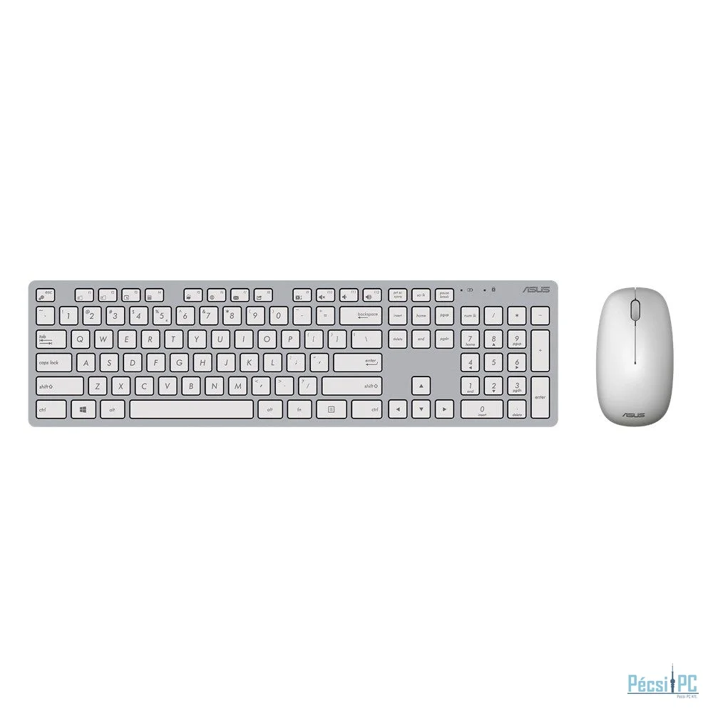 Asus W5000 wireless billentyűzet + egér White HU