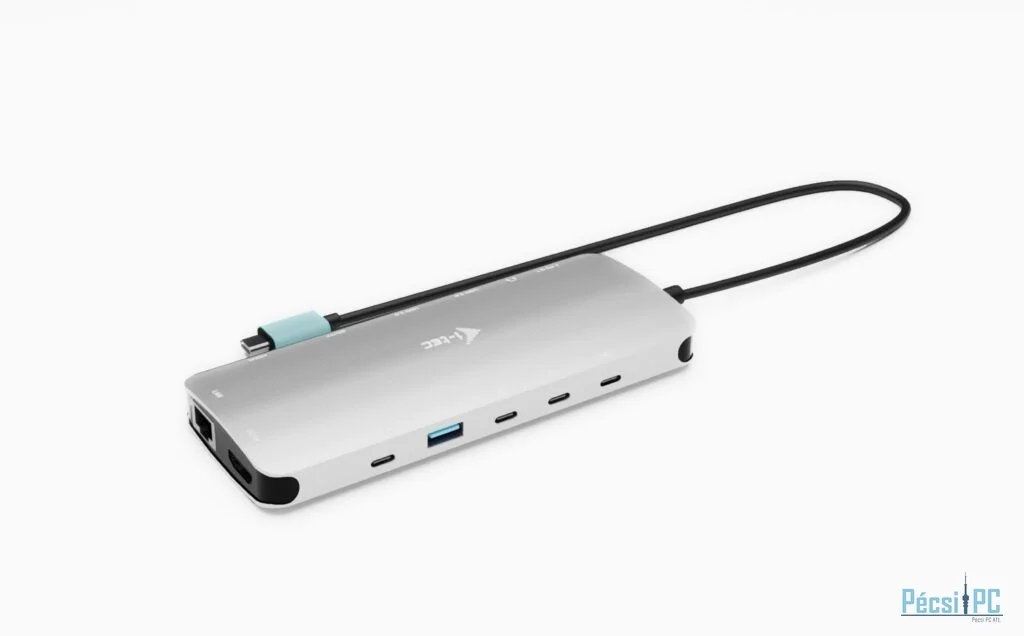 I-TEC USB-C Metal Nano 3x Display Dock, 2x HDMI 1x USB-C video with Power Delivery 140W +  Universal Charger 140W