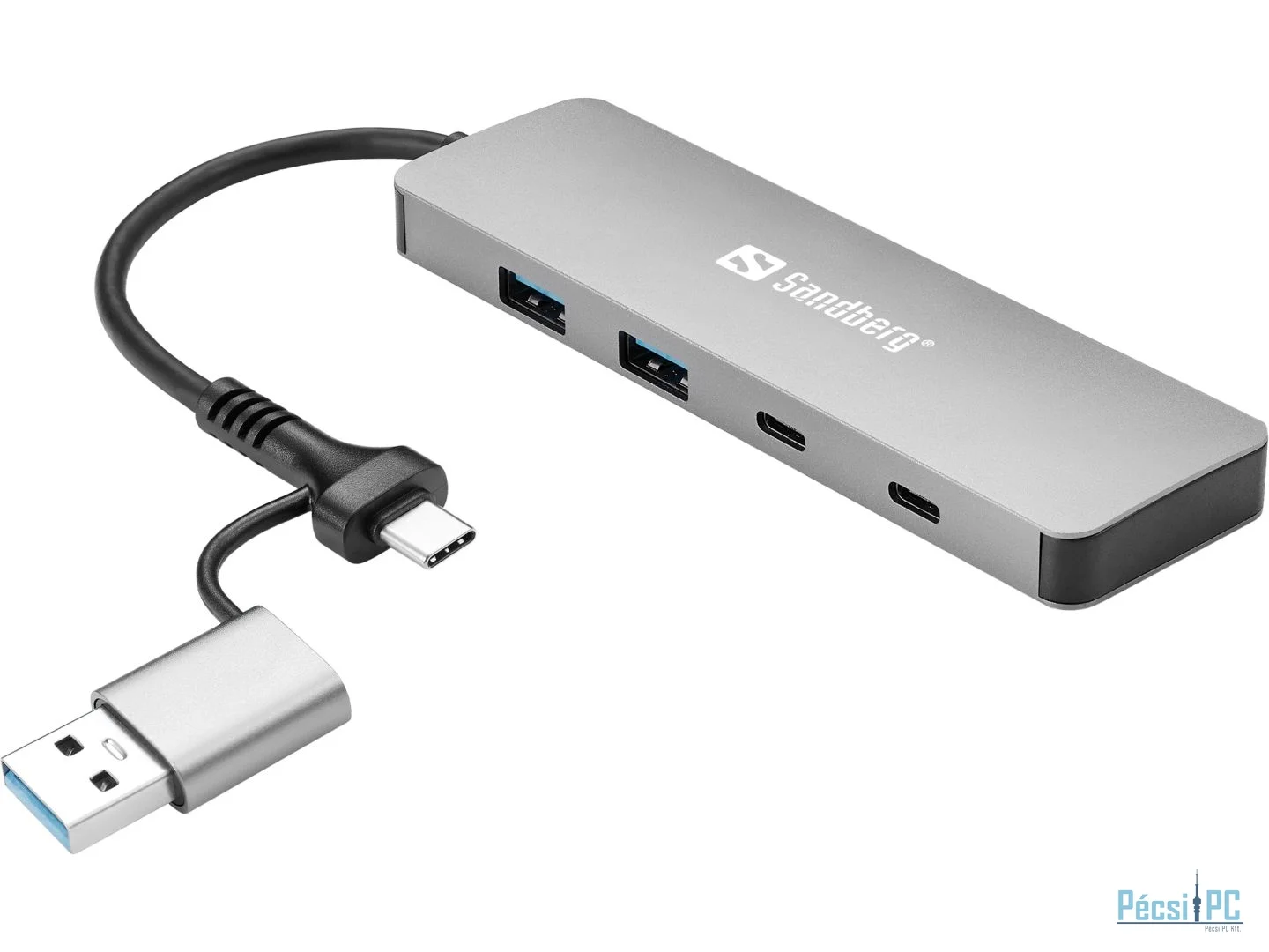 Sandberg 4-portos USB3.0 HUB Silver