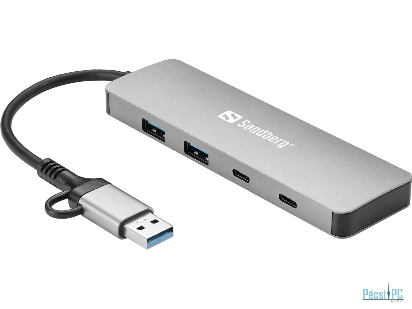 Sandberg 4-portos USB3.0 HUB Silver