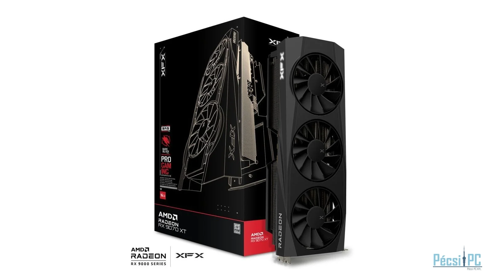 XFX RX9070 XT 16GB DDR6 Quicksilver Gaming Edition
