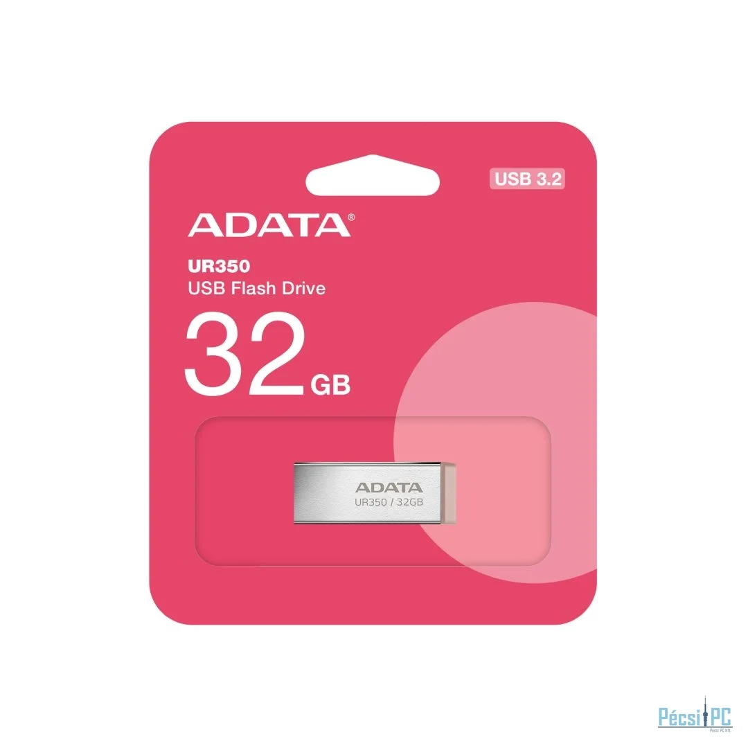 A-Data 32GB UR350 USB3.2 Silver/Brown