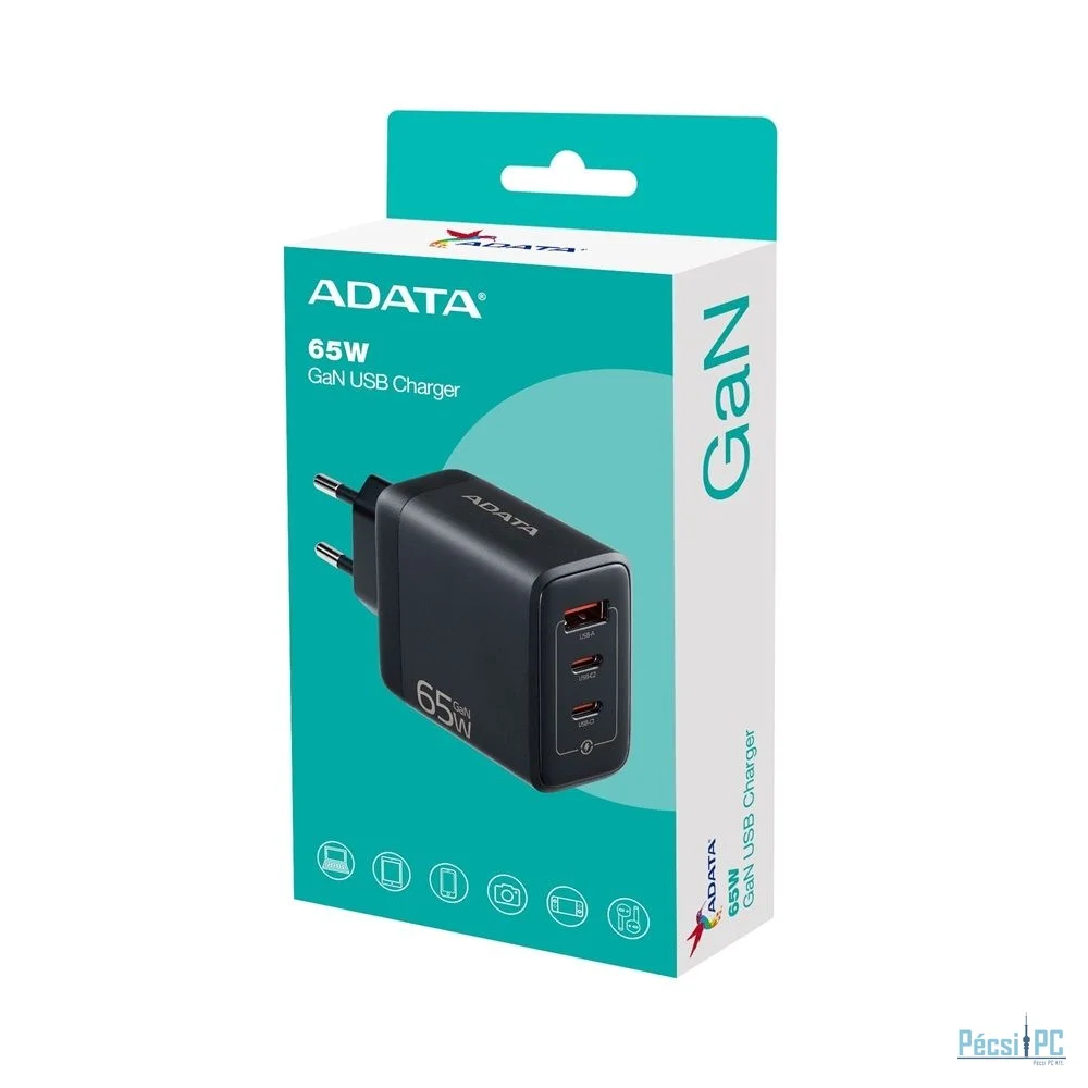 A-Data 65W GaN USB Charger Black