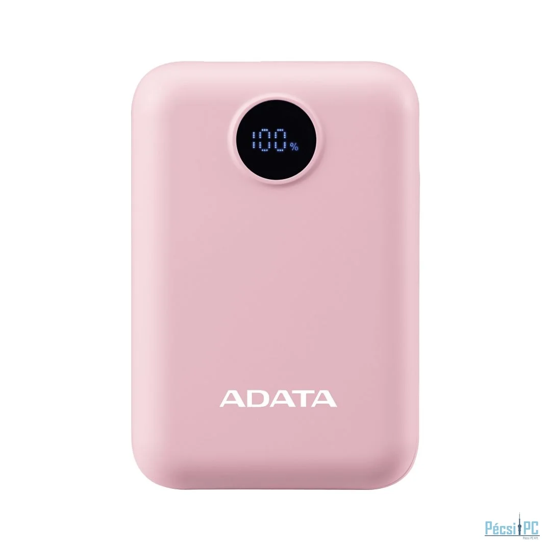 A-Data C100 Digital Display 10000mAh PowerBank Pink