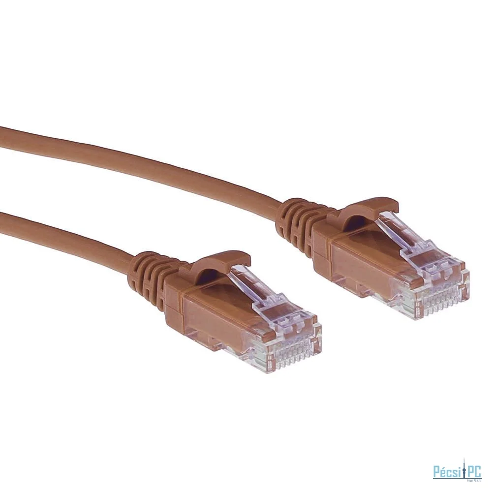 ACT CAT6 U-UTP Patch Cable 0,15m Brown