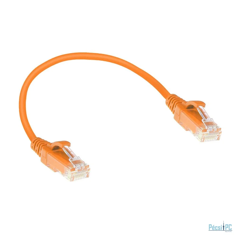 ACT CAT6 U-UTP Patch Cable 0,15m Orange