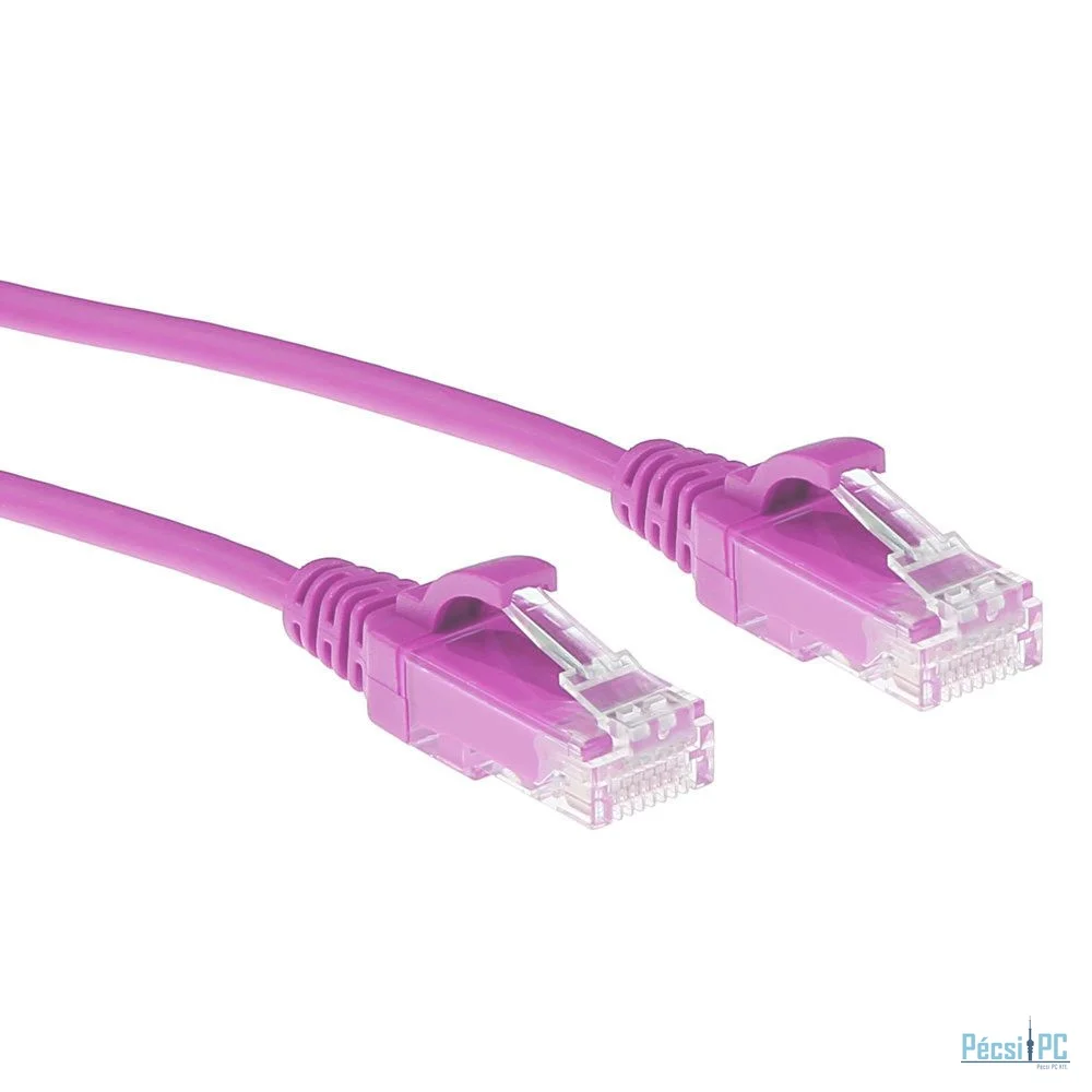 ACT CAT6 U-UTP Patch Cable 0,15m Pink