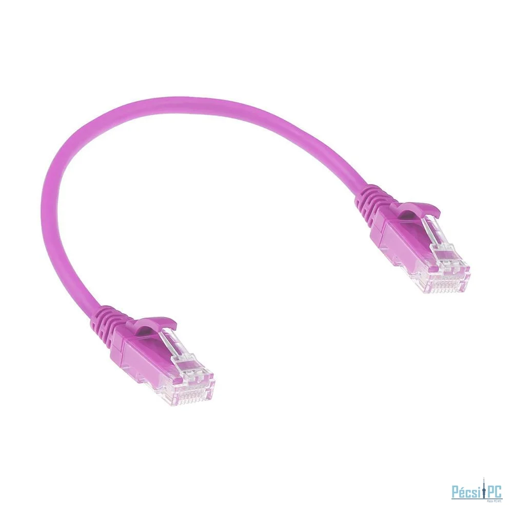 ACT CAT6 U-UTP Patch Cable 0,15m Pink