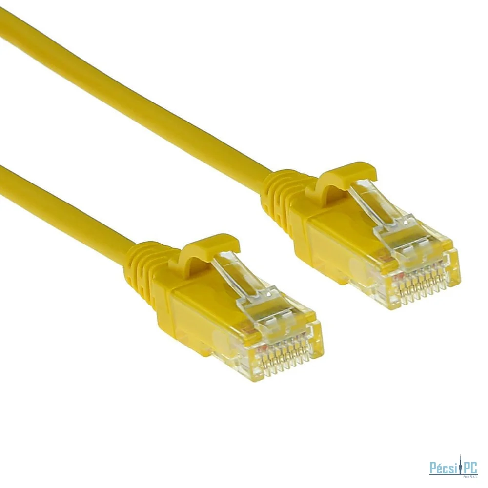 ACT CAT6 U-UTP Patch Cable 0,15m Yellow