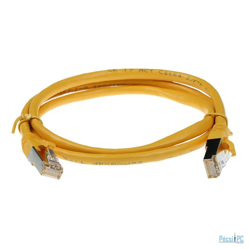 ACT CAT6A S-FTP Patch Cable 3m Yellow