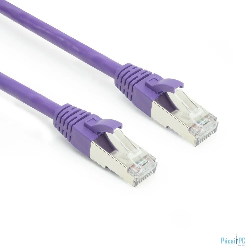 ACT CAT6A SFTP Patch cable 0,25m Purple