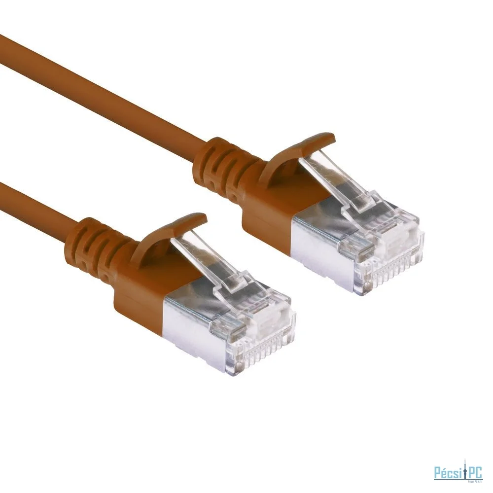 ACT CAT6A U-FTP Patch Cable 1,5m Brown