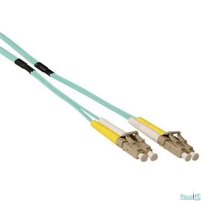 ACT Multimode 50/125 OM3 duplex ruggedized fiber cable with LC connectors 30m Blue