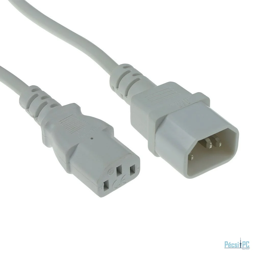 ACT Powercord C13 - C14 0,6m White