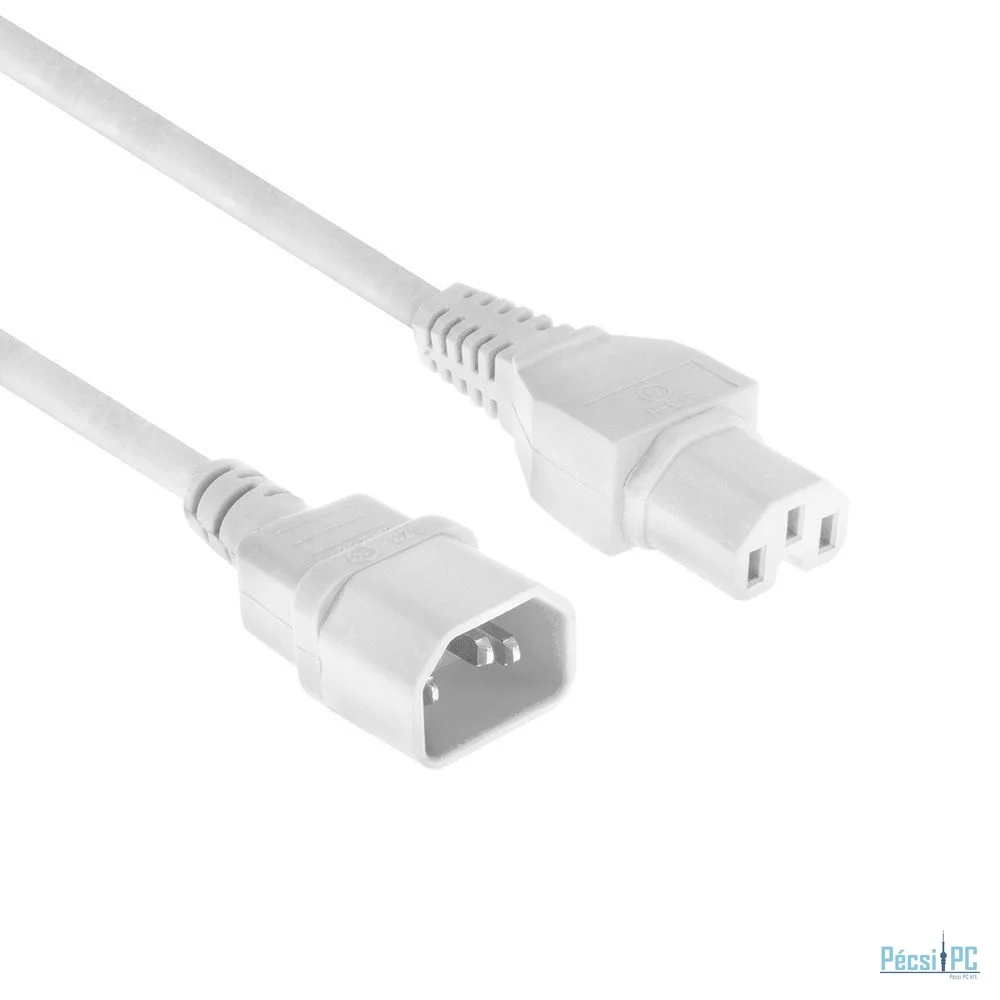 ACT Powercord C14 - C15 1,2m White