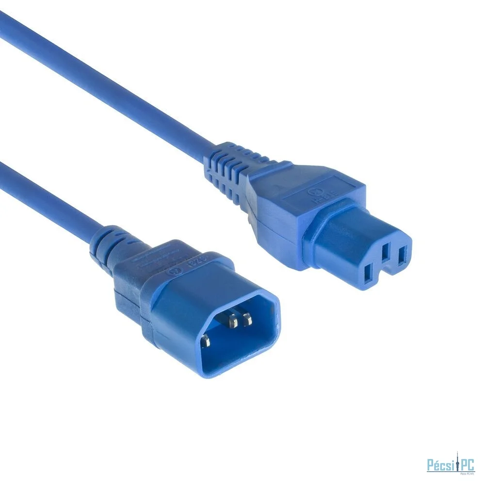 ACT Powercord C14 - C15 3m Blue