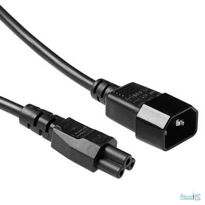 ACT Powercord C14 - C5 0,5m Black