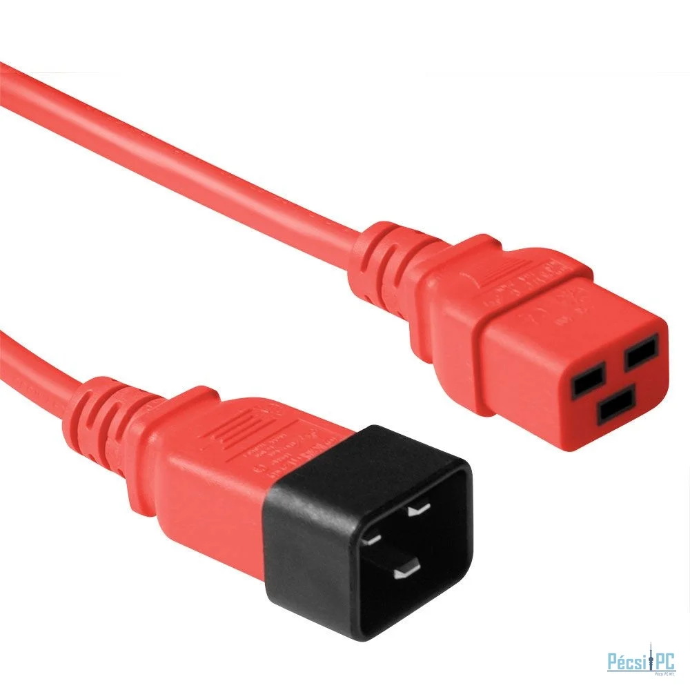 ACT Powercord C19 - C20 1,2m Red