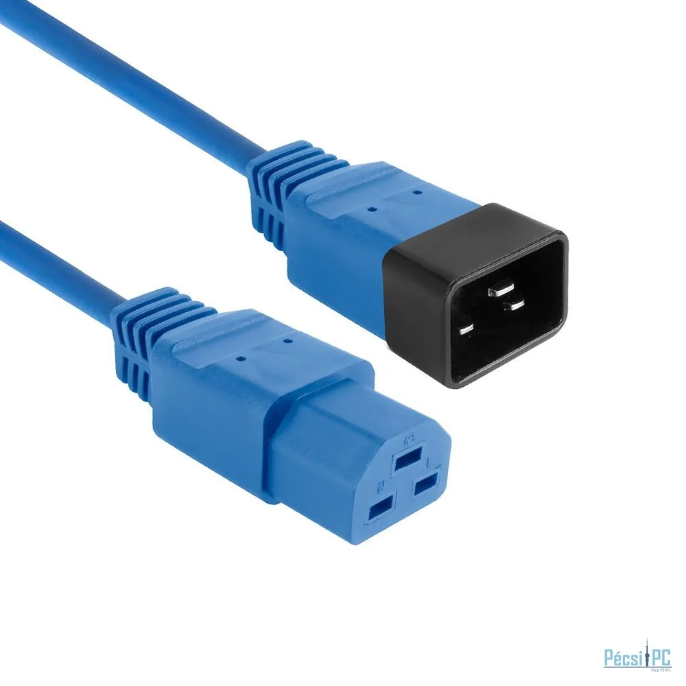 ACT Powercord C20 male - C21 famale 3m Blue