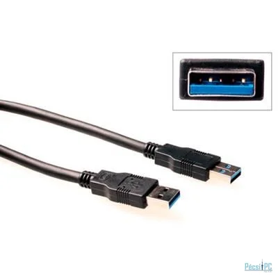 ACT USB 3.0 A male to USB A male 3m Black