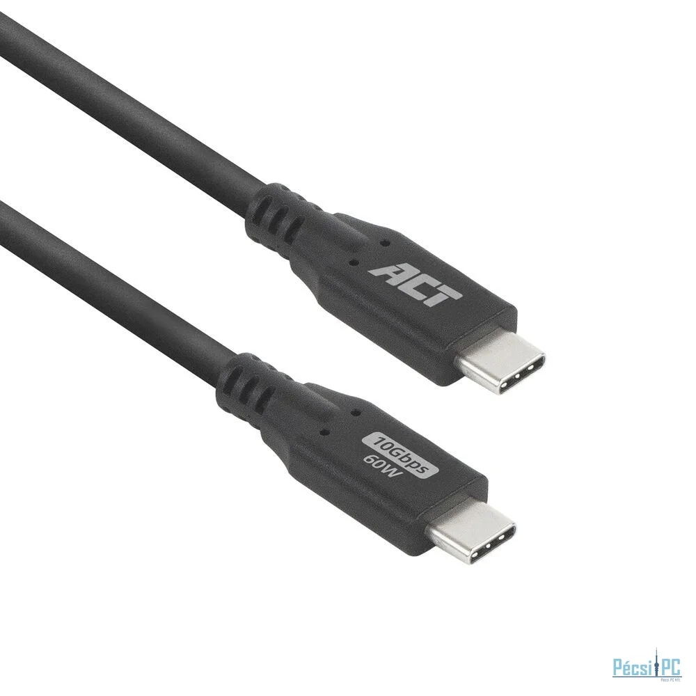 ACT USB-C to USB-C cable 1m Black