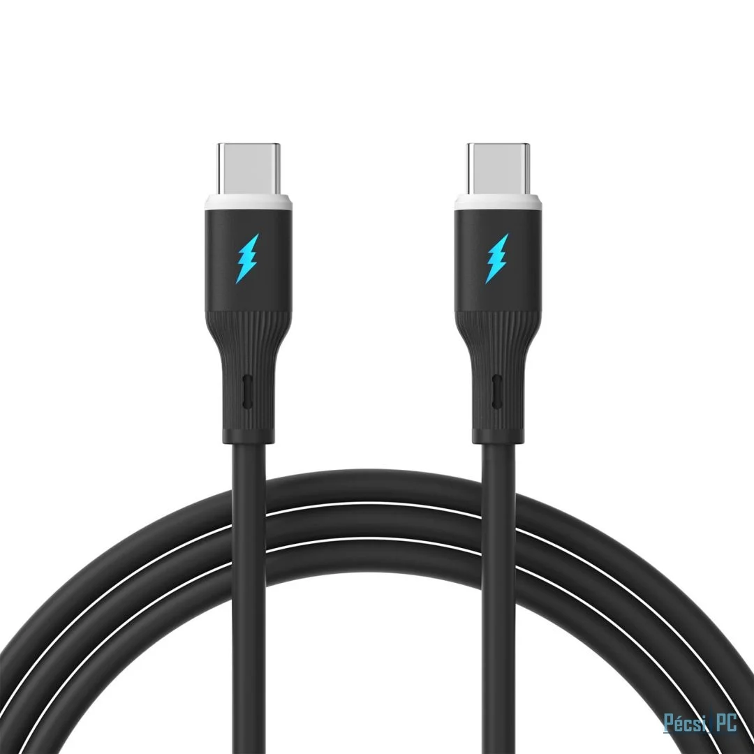 Akyga AK-USB-67 USB-C to USB-C 60W Cable 1m Black