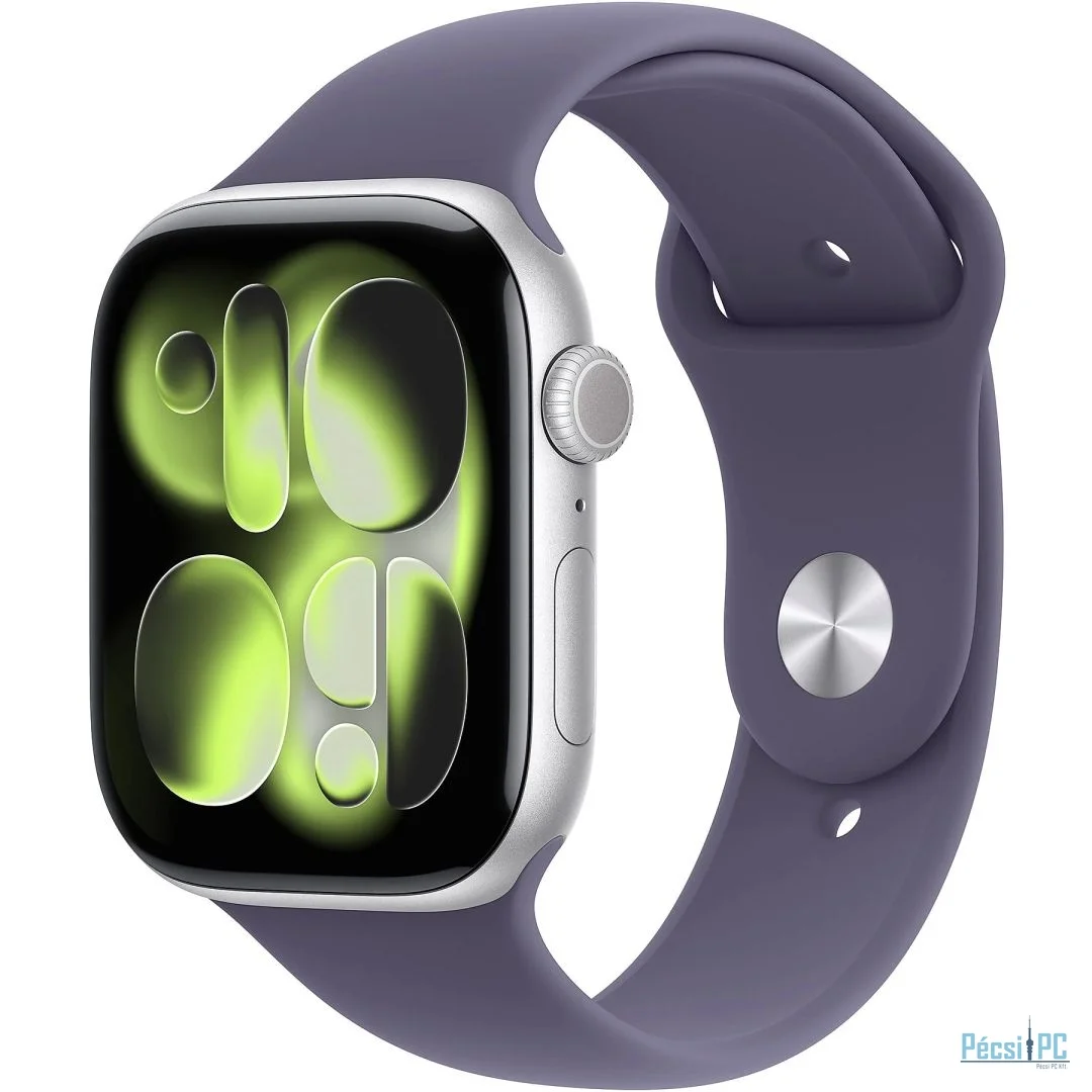 Apple Watch S11 Cellular 46mm Silver Aluminium Case with Purple Fog Sport Band M/L