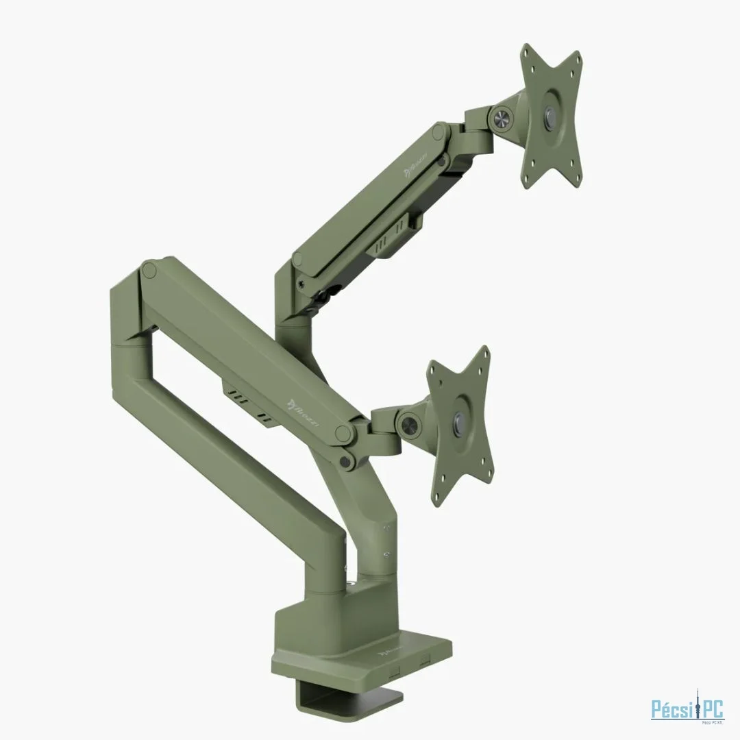 Arozzi Alzare Neo Duo Gas Spring Monitor Arm Forest Green