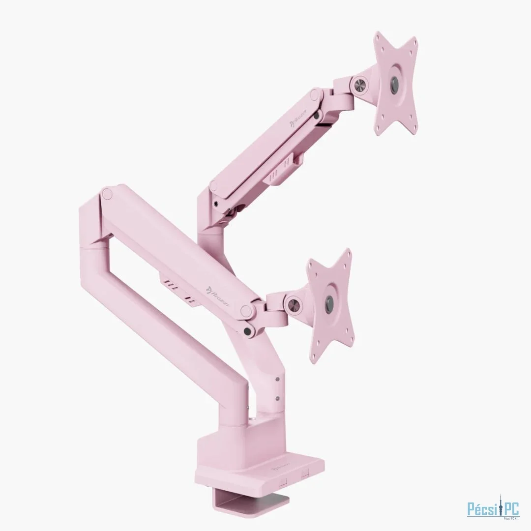 Arozzi Alzare Neo Duo Gas Spring Monitor Arm Pink