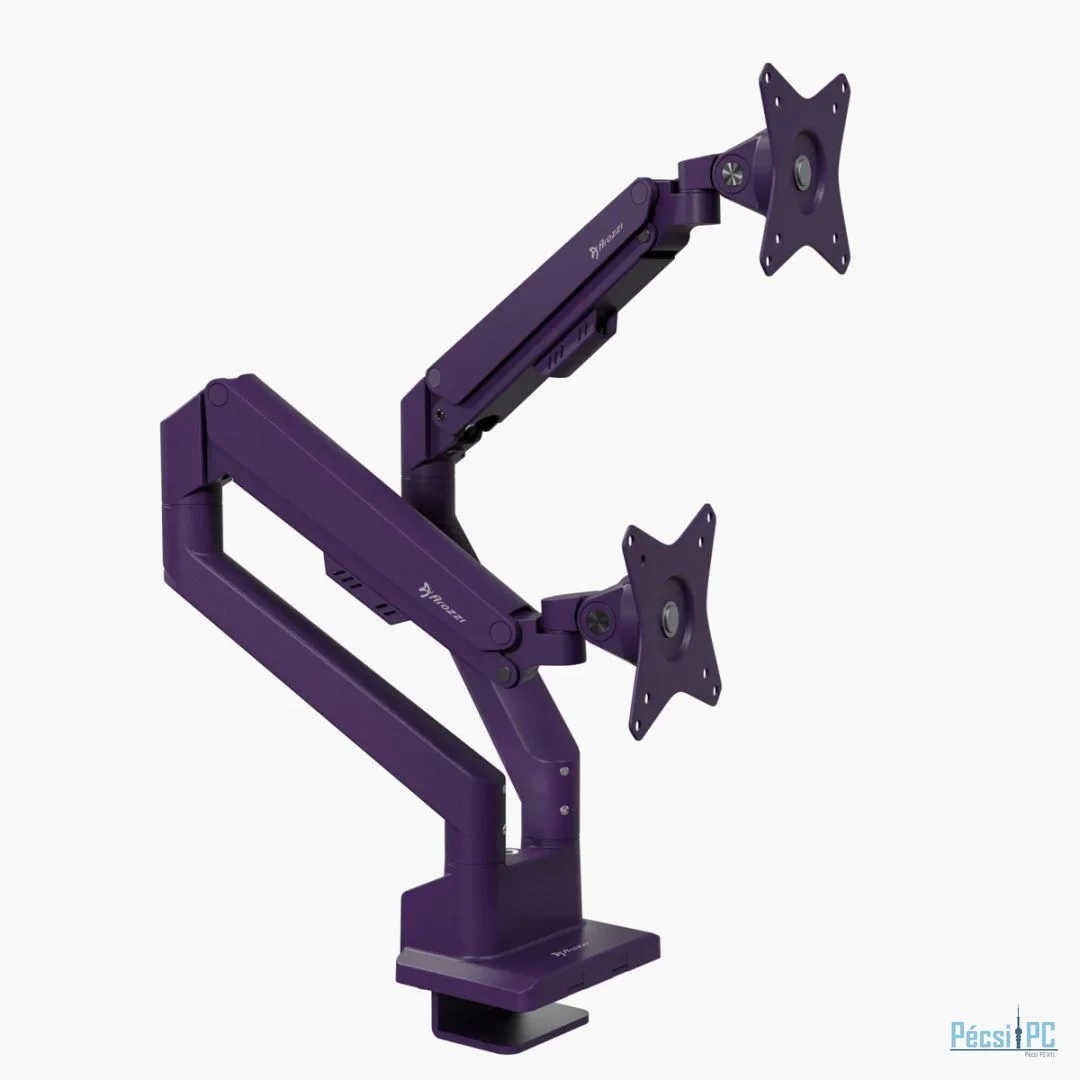 Arozzi Alzare Neo Duo Gas Spring Monitor Arm Purple