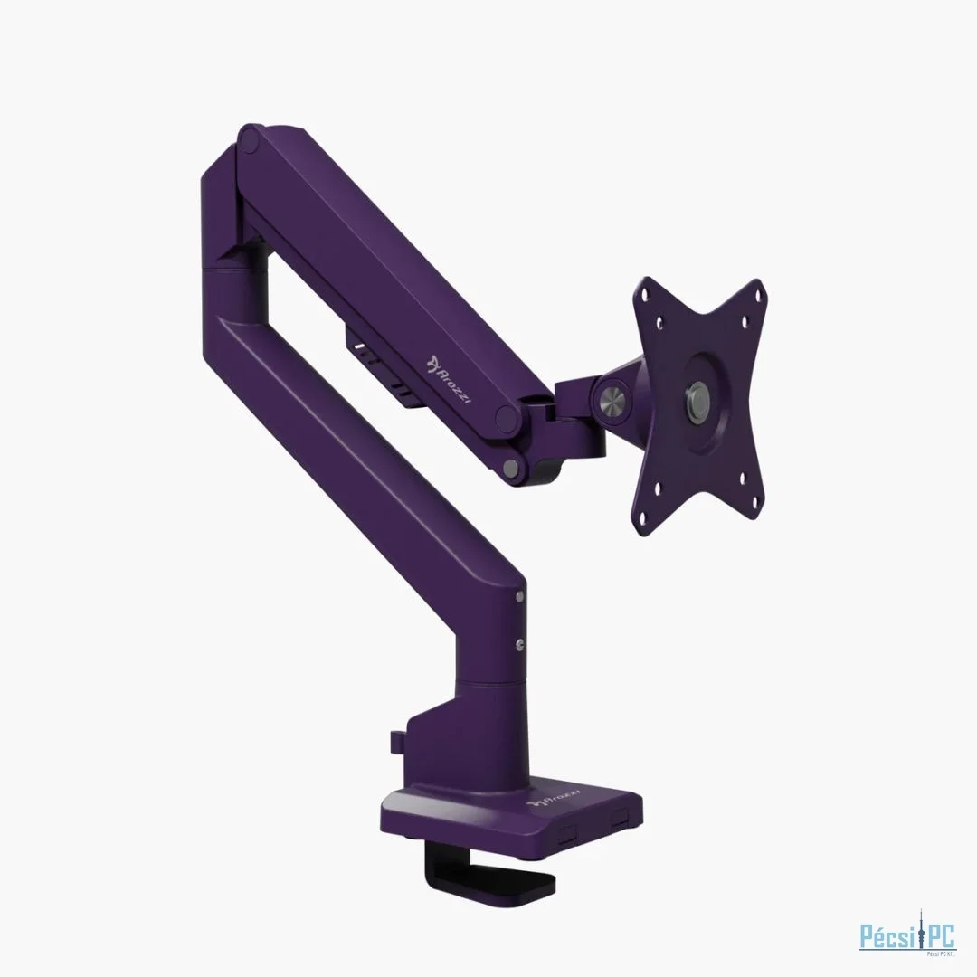 Arozzi Alzare Neo Single Gas Spring Monitor Arm Purple