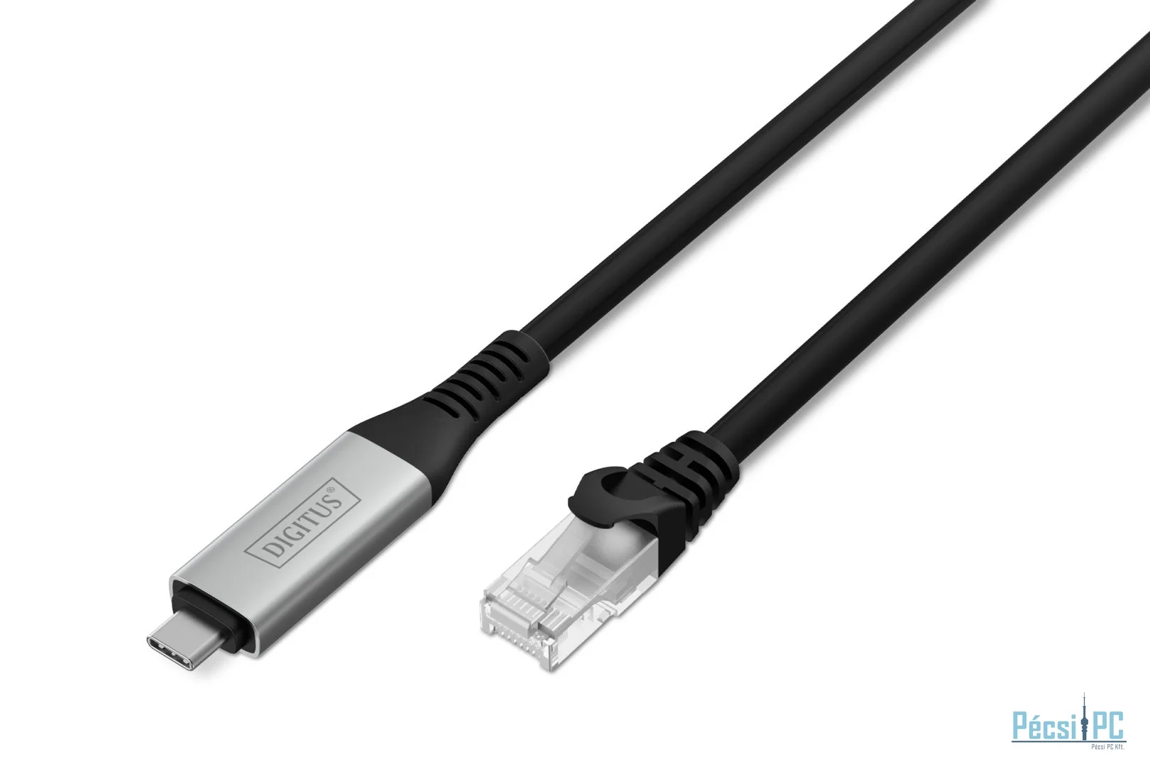Assmann USB-C 3.2 Gen1 - RJ45 CAT6A S/FTP Ethernet cable 1Gbit/s,15m Black