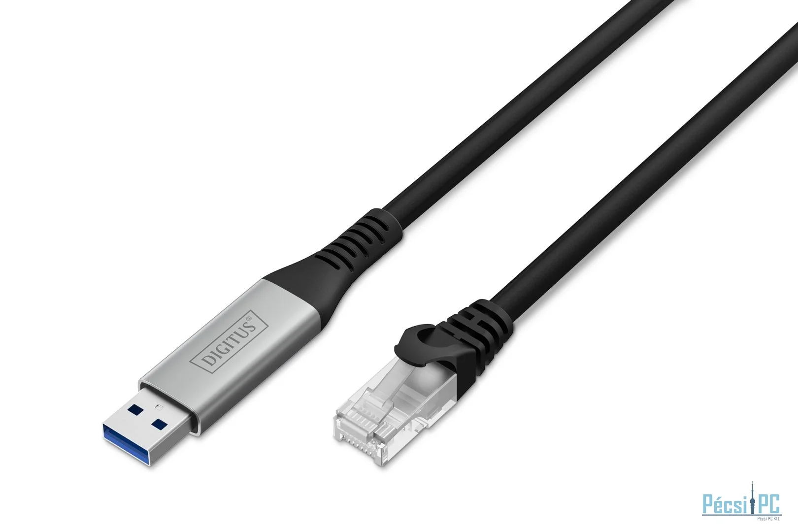 Assmann USB3.2 Gen1 - RJ45 CAT6A S/FTP Ethernet cable 1Gbit/s 5m Black