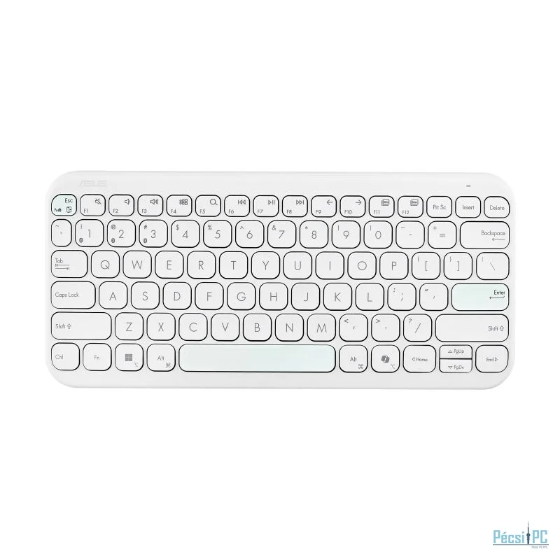 Asus Marshmallow Keyboard KW100 Wireless Keyboard Iridescent White HU