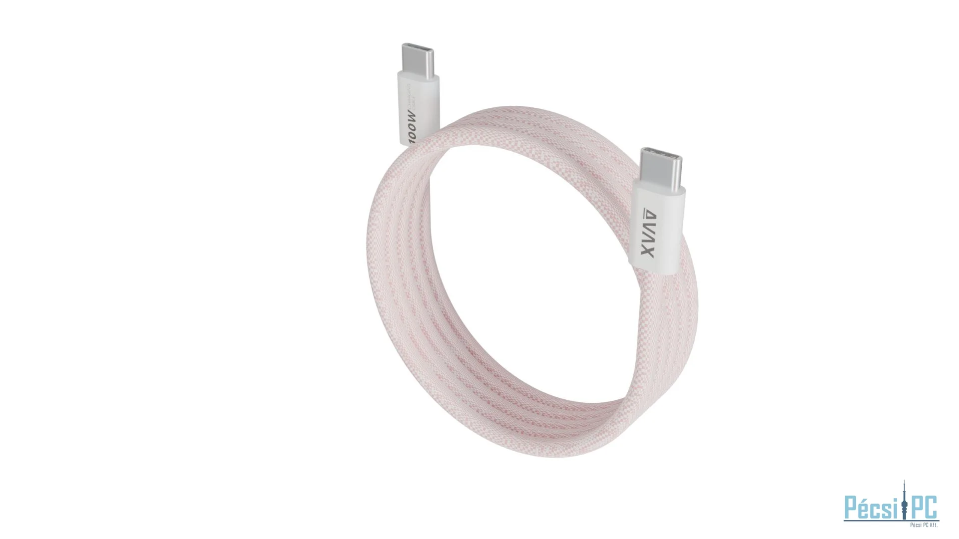 Avax CB610P MAGNETY 100W USB-C Magnetic Charger 1m Pink