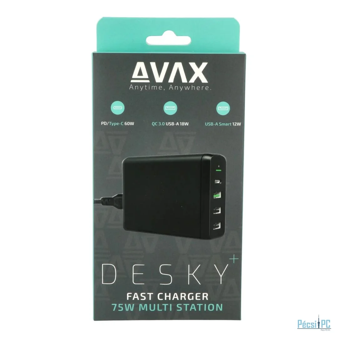 Avax DC611 DESKY+ 75W Charger Black