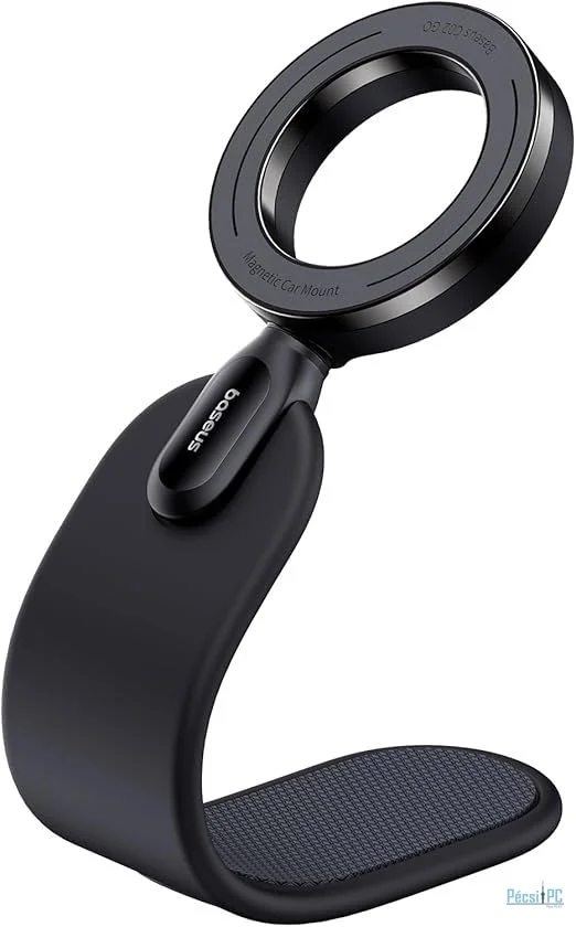 Baseus C02 Go Magnetic Car Phone Holder 360° Rotatable, Bendable Car Mount Black
