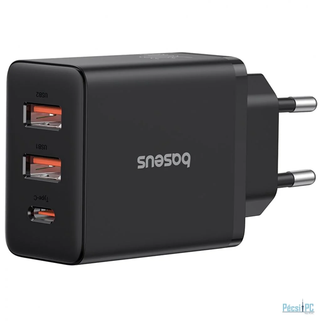 Baseus Cube Fast Charger 2U+C 30W EU Black
