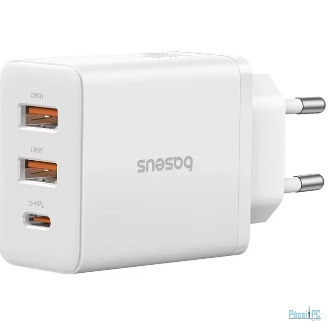 Baseus Cube Fast Charger 2U+C 30W EU Moon White