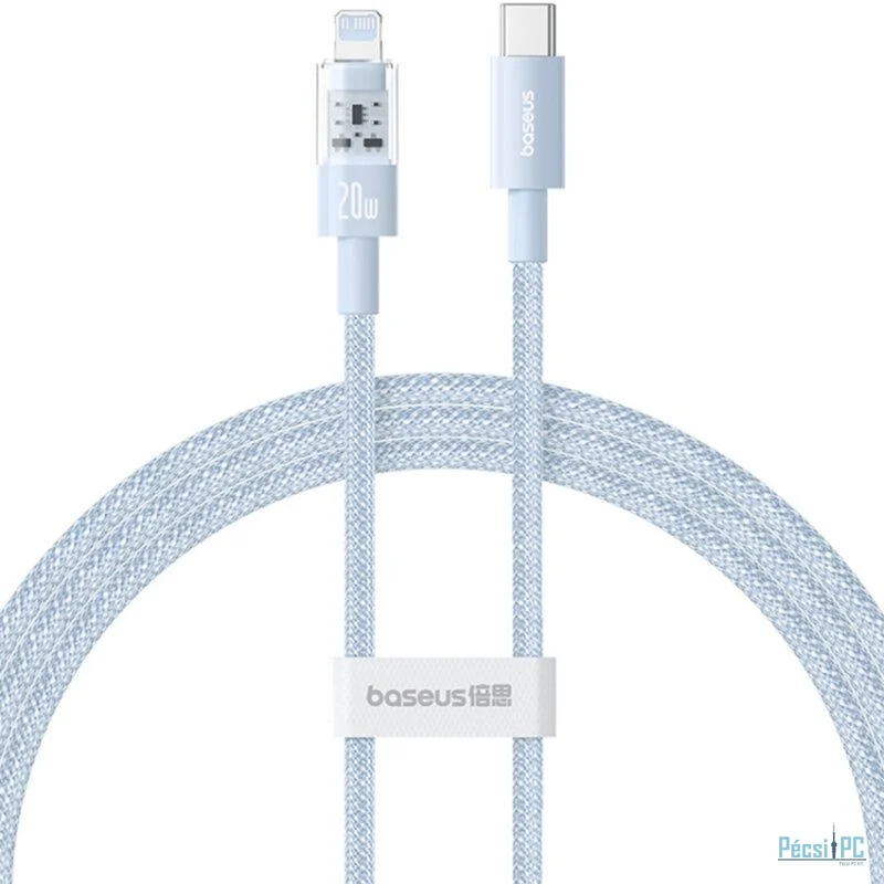 Baseus Gem USB-C to iP lightning fast charging cable 20W 1m Blue