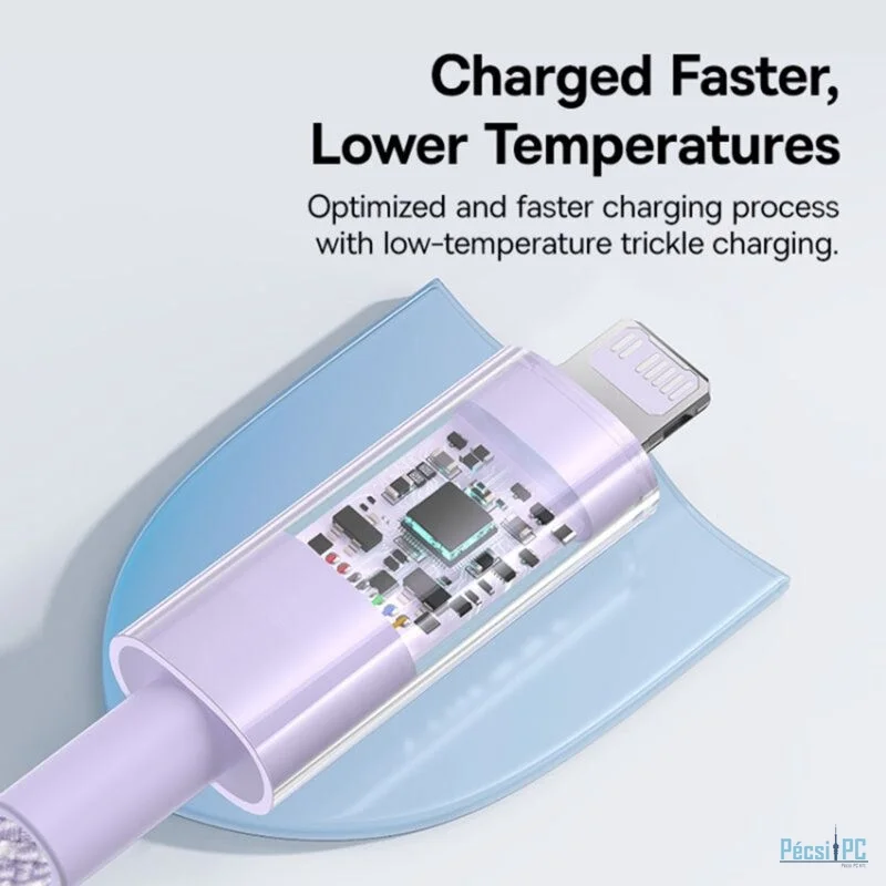 Baseus Gem USB-C to iP lightning fast charging cable 20W 2m Purple