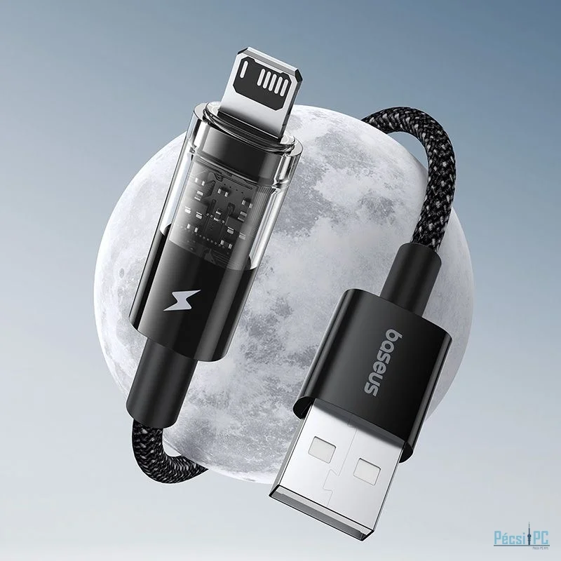 Baseus Gem USB to Lightning 2.4A fast charging data cable 1m Black