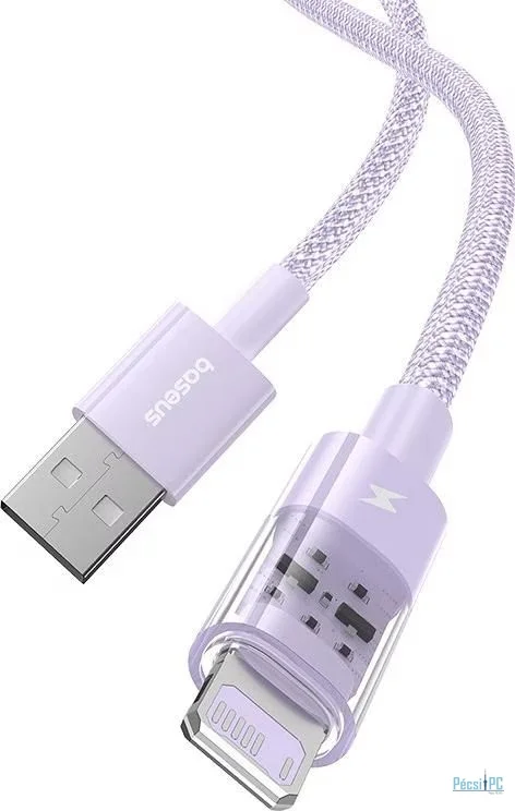 Baseus Gem USB to IP lightning 2.4A fast charging cable 1m Purple