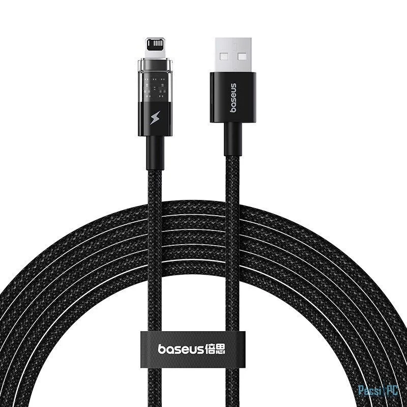 Baseus Gem USB to IP lightning 2.4A fast charging cable 2m Black
