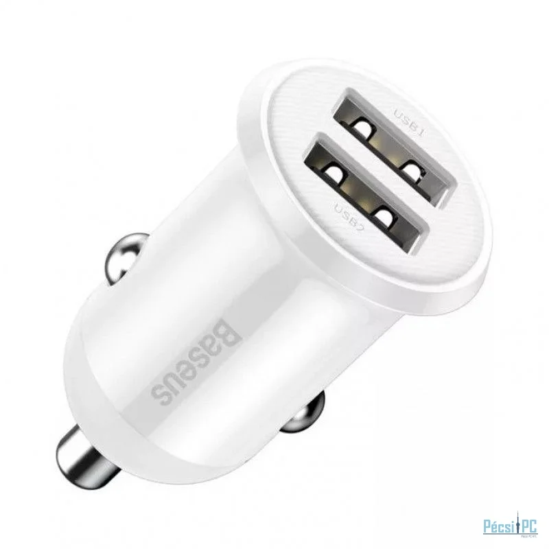 Baseus Golden Grain Pro Car Charger White
